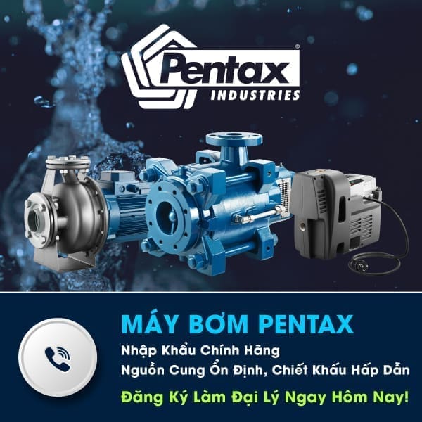 banner máy bơm pentax