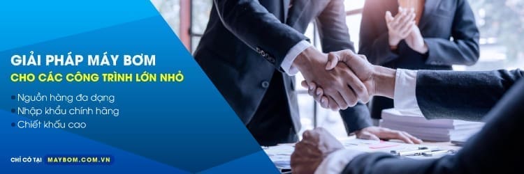 banner máy bơm công nghiệp