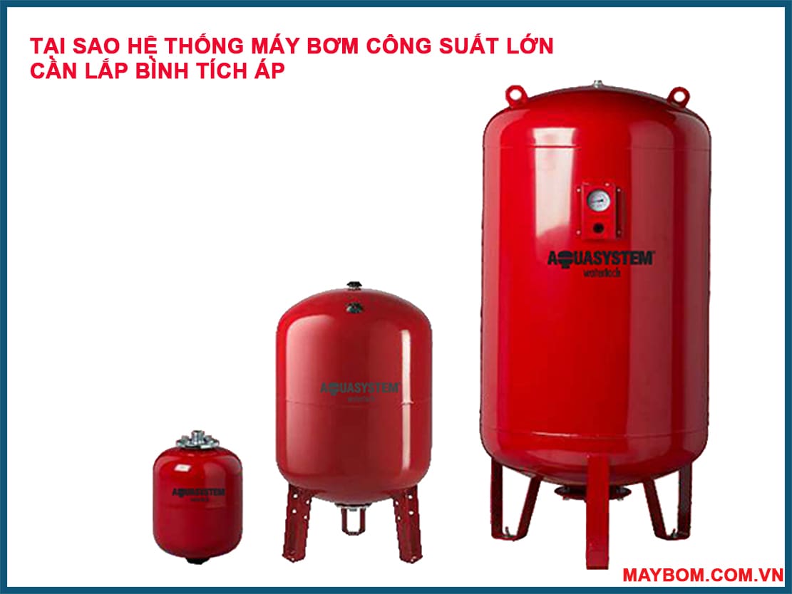 Tại Sao Hệ Thống Máy Bơm Công Suất Lớn Cần Lắp Bình Tích Áp?